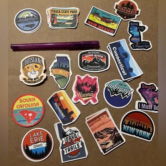 AsheVille North Carolina Matte Finish PVC Removable Waterproof Decor Accent St… - Picture 7 of 9